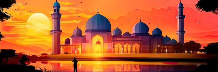 mosque in months ramadhan or wallpaper mosque, set of icons for design mosque, mosque Islamic Ramadhan, elements mosque muslim, background mosque