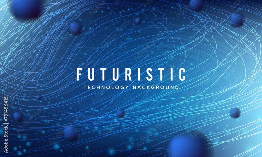 Poster futuristic technology abstract background. abstract futuristic curve digital line design.modern futu
