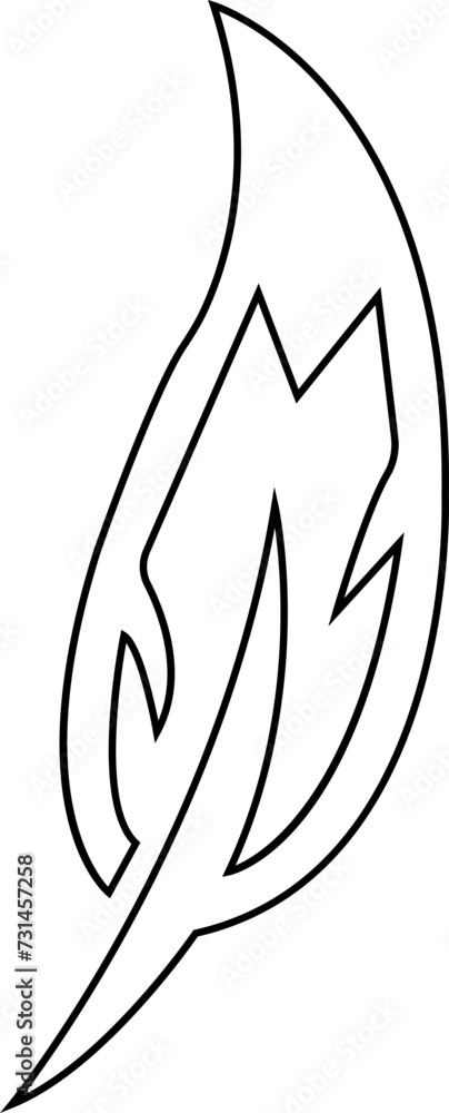 Poster black outline feather icon. vector illustration for graphic and web design. simple silhouette sign e