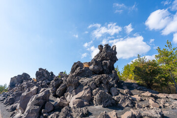 鹿児島　桜島の風景 有村溶岩展望所