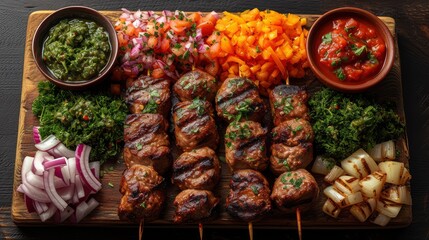 Kebab Platter Paradise: A Showcase of Savory Delights