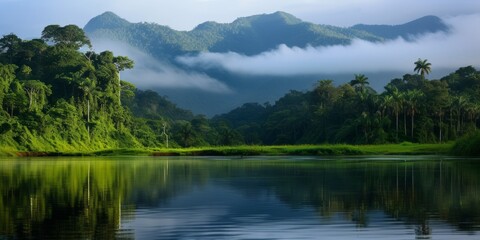 Fototapeta premium The breathtaking beauty of our Earth, from lush rainforests. Explore images that showcase the diversity of landscapes, emphasizing the need to conserve and cherish these natural wonders