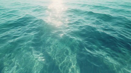 ocean waves surface fly over