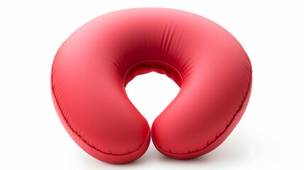 A compact inflatable neck pillow