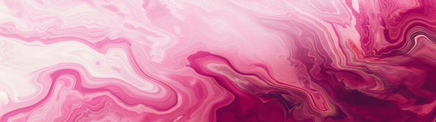 Close Up of Pink and White Fluid Painting