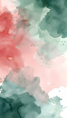 Boho background with art shapes. Boho colored wallpaper. Watercolor backdrop with shapes. 