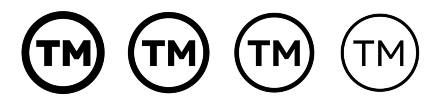 Brand Legitimacy Line Icon. Trademark Representation icon in black and white color.