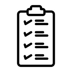clipboard outline icon