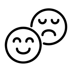 emoticon outline icon