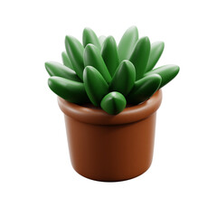 3D Plant Pot Icon