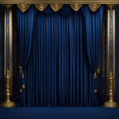 stage curtains, generative ai