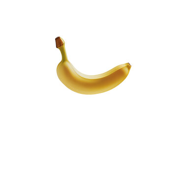 A bunch of ripe yellow bananas on a clean white background, perfect for healthy eating concepts.
