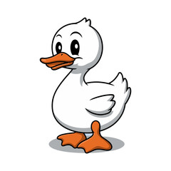 Obraz premium Duck cartoon in vector artwork, duck illustration