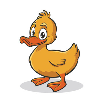 Duck cartoon in vector artwork, duck illustration