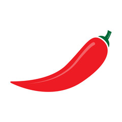 Red hot chili peper vector isolate on white background for graphic design, logo, web site, social media, mobile app, ui illustration