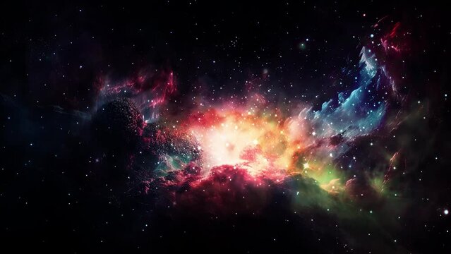 colorful galaxy cosmos nebula space background
