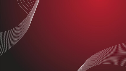 Red gradient  with curve line background wallpaper vector image for backdrop or presentation
