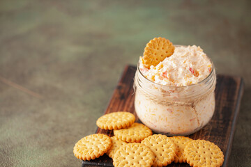 Homemade Pimento Cheese Spread Bruschetta