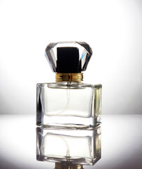 Perfume bottle isolated on white background