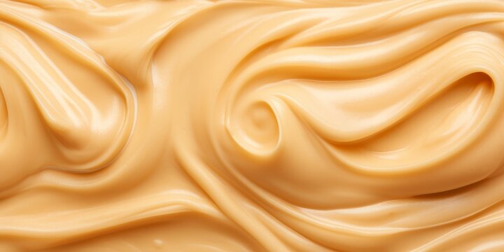 A Close-Up of a Creamy Cream Texture