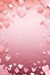 Abstract Bokeh Hearts. Happy Valentine's Day Happy Women's, Mother's