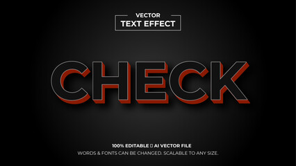 3d editable text effect premium vector. Editable text style effect. 3d Text emblem for advertising, branding, business logo cover of presentation banner, cover, poster. vector illustration