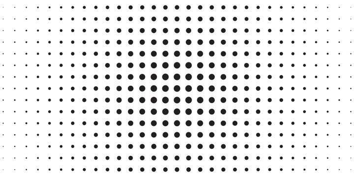 Background with monochrome dotted texture. Polka dot pattern template. Background with black dots - stock vector dots background dots black