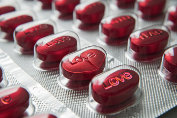 A Row of Love Pills Spelling Love - 731475244