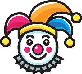 clown,  joker,  April fool's day, colorful style