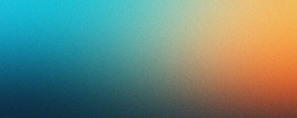 Retro Grungy Blue-Orange Gradient Background