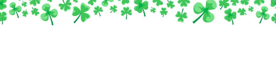 Clover Background. Saint Patrick Day. Shamrock background. - obrazy, fototapety, plakaty