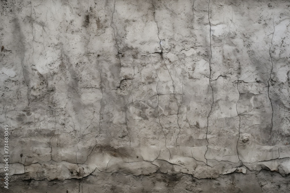 Poster a monochrome image showcasing the texture and simplicity of a concrete wall, the rugged texture of a