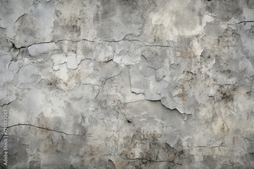 Poster an image capturing a wall with multiple cracks and extensive damage, revealing its vulnerability and