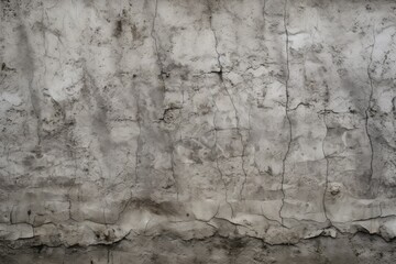 Obraz premium A monochrome image showcasing the texture and simplicity of a concrete wall, The rugged texture of a concrete wall, AI Generated