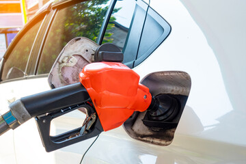 Refuel the car at the refueling point. Energy Concepts Gasoline Gasohol Alternative Energy