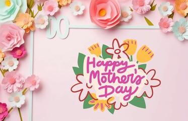 Happy Mother's Day wishing card background social media post 