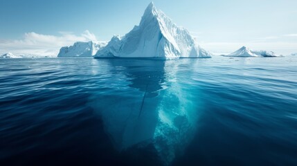 Iceberg in the ocean - obrazy, fototapety, plakaty