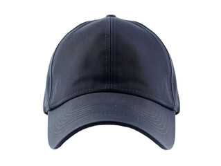 Dark blue baseball cap mockup isolated on white background