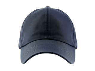 Dark blue baseball cap mockup isolated on white background