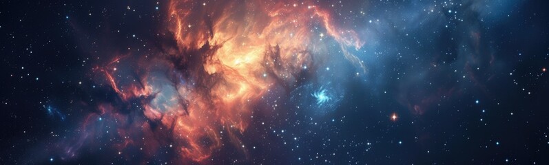 Star galaxy astronomy background . Banner - obrazy, fototapety, plakaty