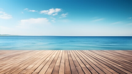 Fototapeta premium Dark concrete floor background infinite horizon sky panoramic scene