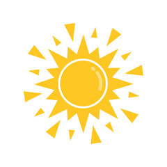 sun icon vector illustration