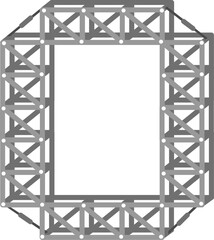 Rigging Stage Letter Alphabet Vector O