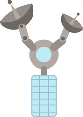 Satellite Letter Alphabet Vector Y