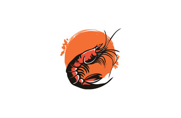 Shrimp vector illustration design