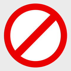 no, forbidden, not allowed symbol 