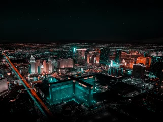 Photo sur Aluminium Las Vegas Las Vegas From Helicopter