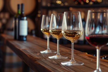 Wine tasting concept background. 