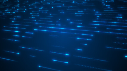 Abstract AI big data flow digital background