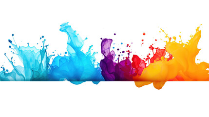 Happy Holi isolated on transparent background, Generative ai.